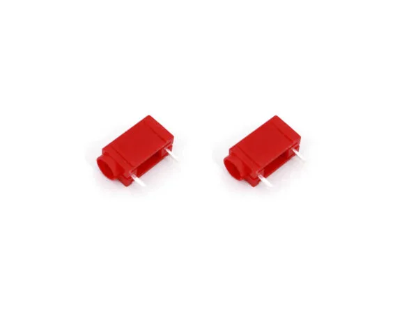 Conector Banana hembra para PCB rojo