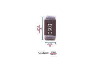 Capacitor Cerámico C0603C680K3GACTU