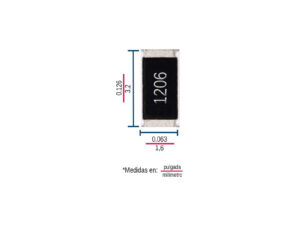 Resistencia de 4.7 Ohm ±1% 1206