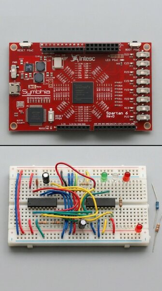 comparación de pcb con protoboard